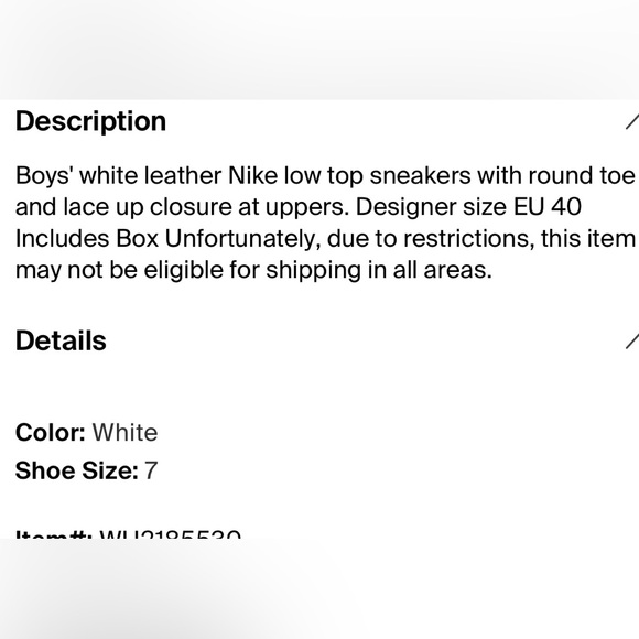 Nike Nola white, silver and a bit of gold. - Picture 9 of 9